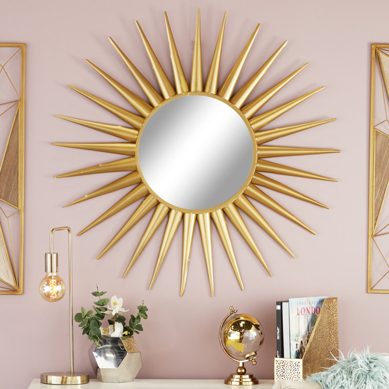 CosmoLiving by Cosmopolitan Modern Accent Wall Mirror Reviews Wayfair